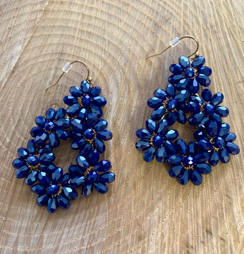 Periwinkle Wreath Drop Earrings